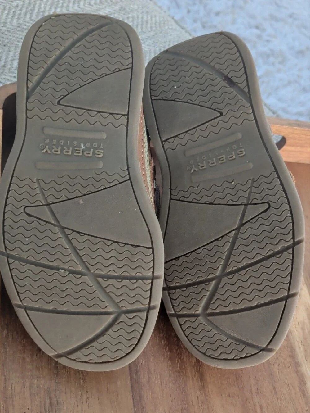 Sperry Top-Sider Brown Boat Shoes with Lace Detail